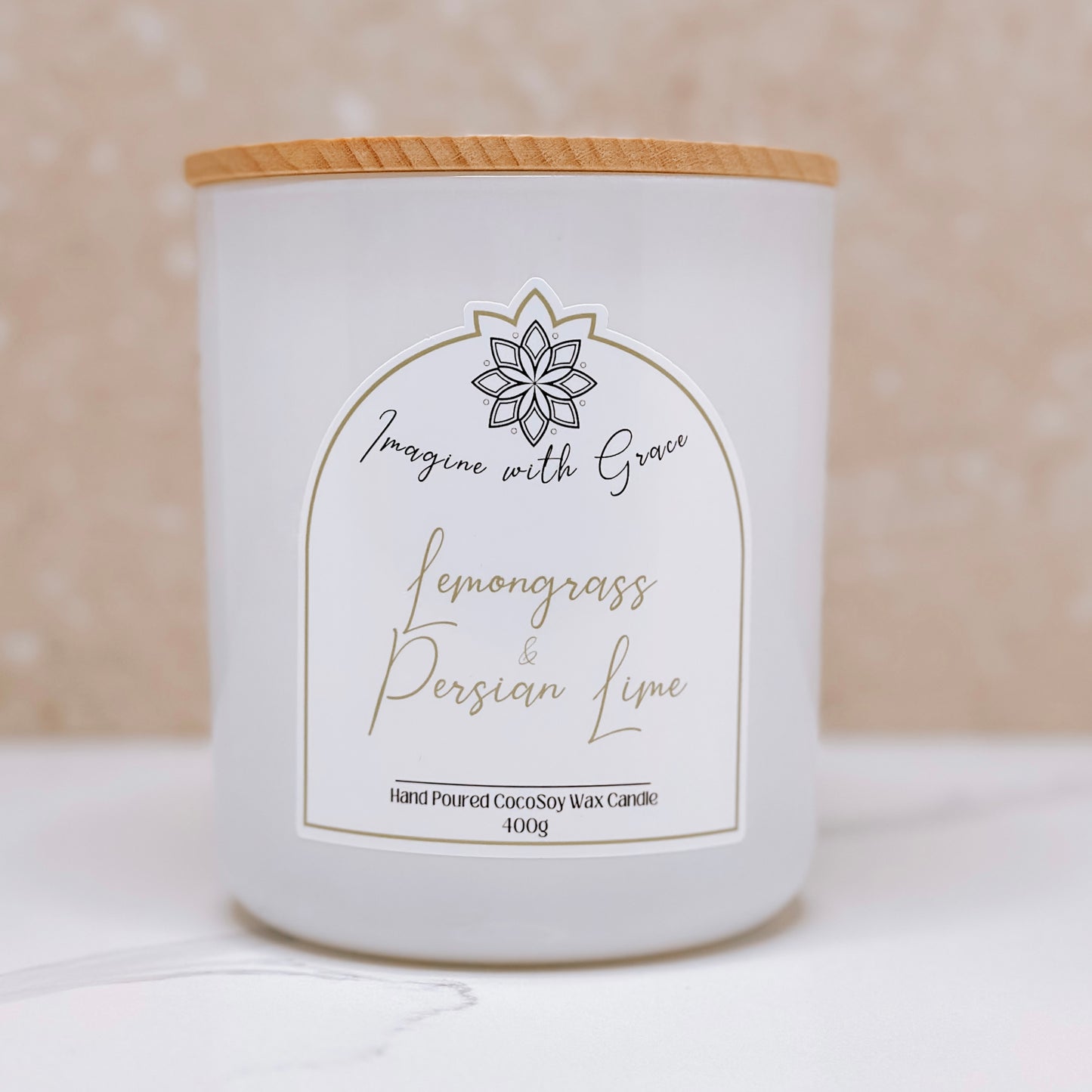 Lemongrass & Persian Lime Scented Candle