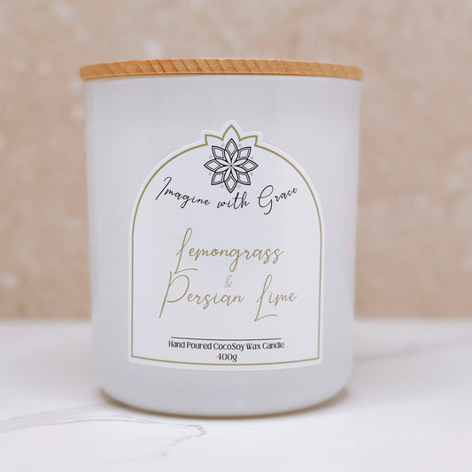 Lemongrass & Persian Lime Scented Candle