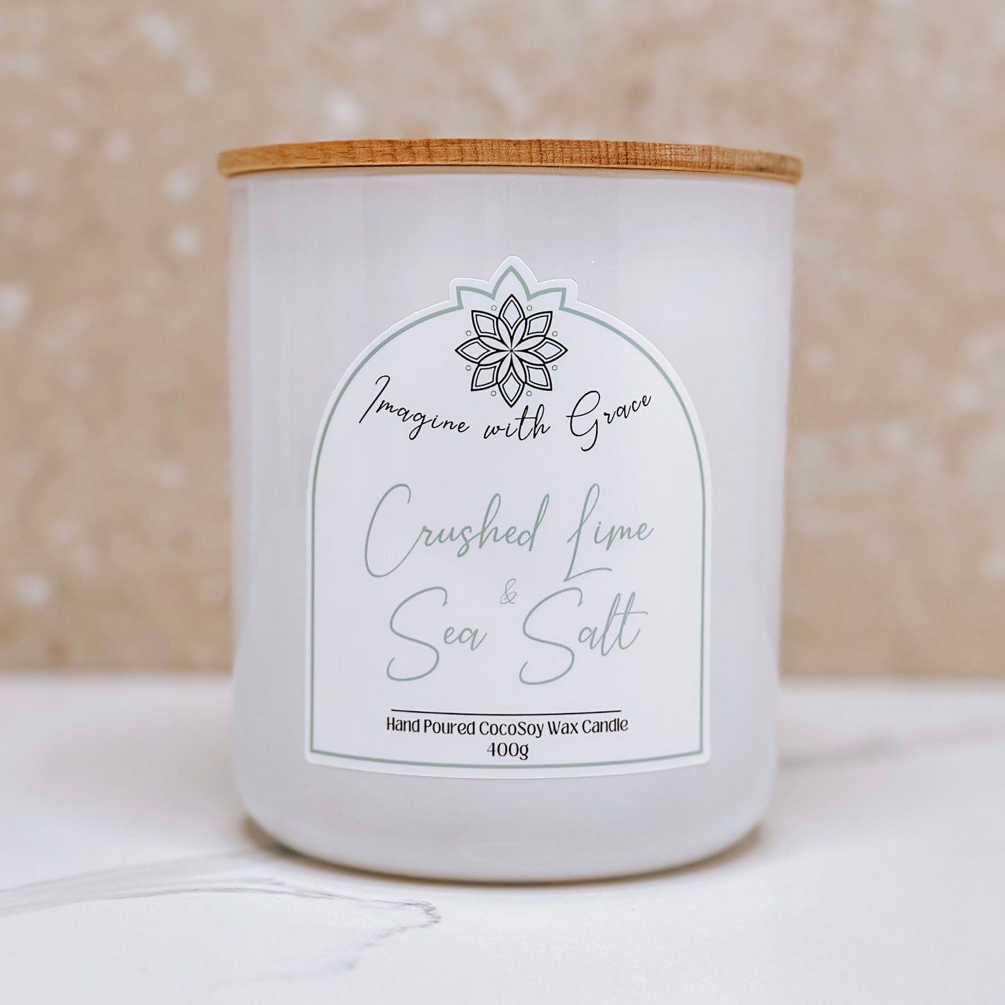 Crushed Lime & Sea Salt Scented Candle